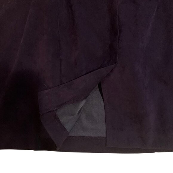 BE SMART PURPLE FAUX SUEDE SLEEVELESS DRESS SMALL? MEDIUM?-EXCELLENT! - Picture 3 of 10